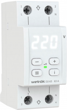 Реле напряжения Welrok D2-63