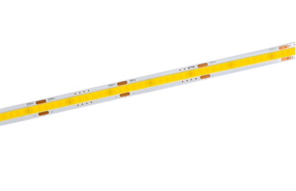 Лента светодиодная 5м COB 312LED/м 8Вт/м IP20 ширина 8мм 24В холодный белый IEK