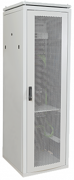 ITK Шкаф сетевой 19" LINEA N 24U 600х800 мм перфорированная передняя дверь серый
