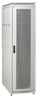 ITK Шкаф сетевой 19" LINEA N 24U 600х1000 мм перфорированная передняя дверь серый
