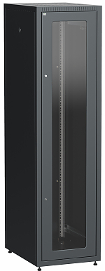 ITK Шкаф LINEA E 47U 600х800мм двери 2шт стек. и метал. чер.