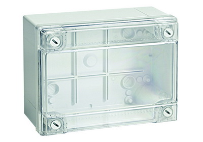 Коробка ответвит. с гладкими стенками, прозрачная, IP56, 380х300х120мм