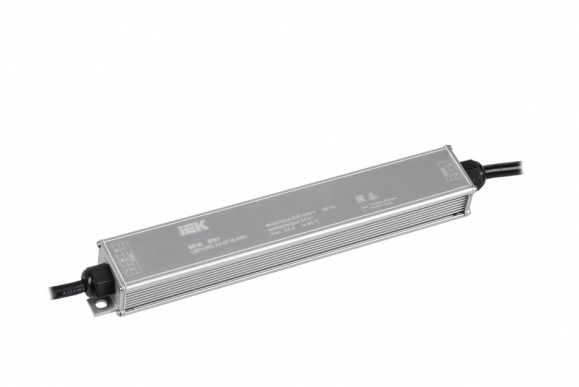 Драйвер LED ИПСН-PRO 60Вт 24В блок - шнуры IP67 IEK