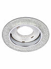 Светильник встраиваемый СВ 03-11 GX53 230В LED подсветка 5 Вт зеркальный/хром TDM