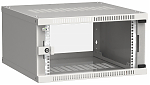 ITK Шкаф LINEA WE 6U 600x600мм дверь стекло серый