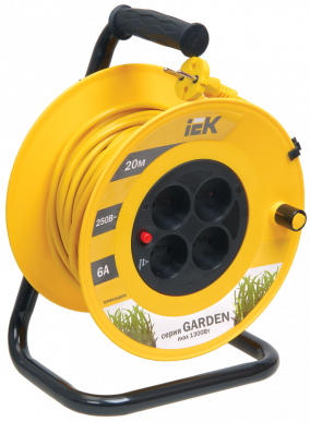 Катушка УК20 4 места 2P/20м 2х0,75мм2 