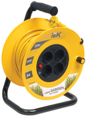 Катушка УК20 4 места 2P/20м 2х0,75мм2 