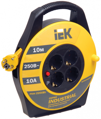 Катушка УК10 4 места 2P+PE/10м 3х1,0мм2 