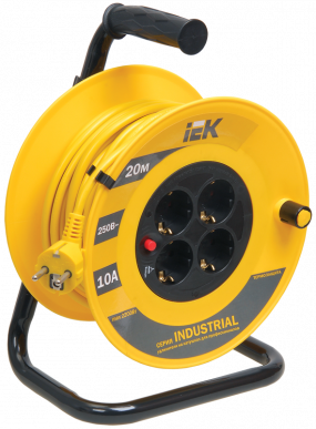 Катушка УК20 4 места 2P+PE/20м 3х1,0мм2 