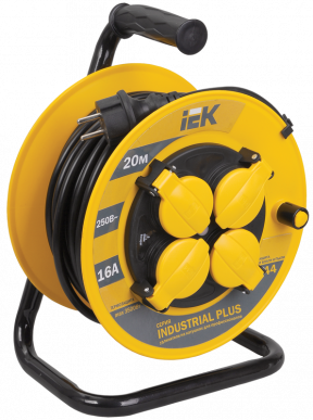 Катушка УК20 2P+PE/20м 3х1,5мм2 IP44 
