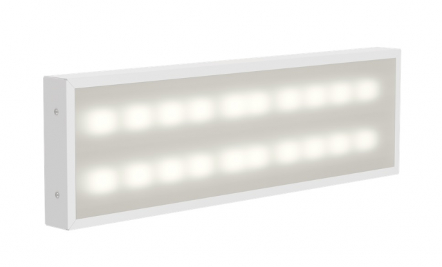 LIGHTING PRO Светильник светодиодный ДВО 1011 18Вт 4000К IP40 595х180мм опал IEK