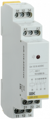 Реле промежут. OIR 3 конт. 16А 12В AC/DC IEK