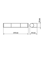Светильник LED CH-П 5Вт, 4000 К, IP44, Камбрия-2, хром TDM