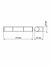 Светильник LED CH-П 5Вт, 4000 К, IP44, Камбрия-2, хром TDM