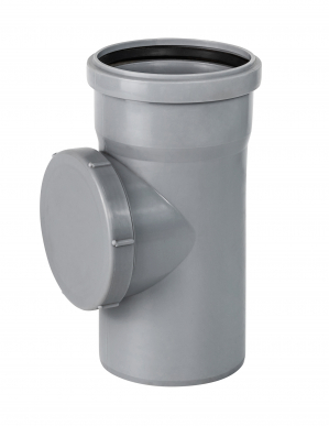 Ревизия с крышкой ПП 50 для внутренней канализации