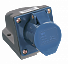 Розетка стац. ССИ-123 32А-6ч 220В 2P+PE IP44 IEK