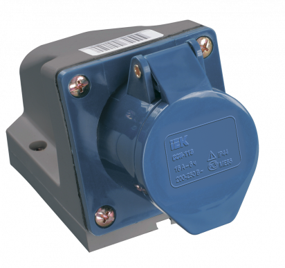 Розетка стац. ССИ-123 32А-6ч 220В 2P+PE IP44 IEK
