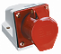 Розетка стац. ССИ-115 16А-6ч 380В 3P+PE+N IP44 IEK