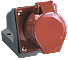 Розетка стац. ССИ-125 32А-6ч 380В 3P+PE+N IP44 IEK
