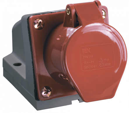 Розетка стац. ССИ-125 32А-6ч 380В 3P+PE+N IP44 IEK