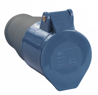 Розетка перенос. ССИ-223 32А-6ч 220В 2P+PE IP44 IEK
