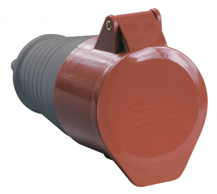 Розетка перенос. ССИ-214 16А-6ч 380В 3P+PE IP44 IEK