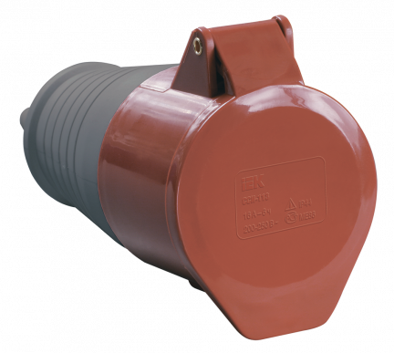 Розетка перенос. ССИ-214 16А-6ч 380В 3P+PE IP44 IEK