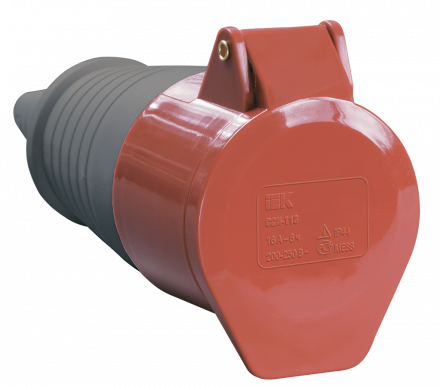 Розетка перенос. ССИ-225 32А-6ч 380В 3P+PE+N IP44 IEK
