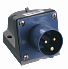 Вилка стац. ССИ-513 16А-6ч 220В 2P+PE IP44 IEK