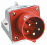 Вилка стац. ССИ-525 32А-6ч 380В 3P+PE+N IP44 IEK