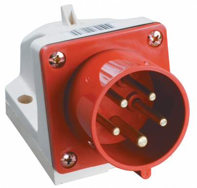 Вилка стац. ССИ-525 32А-6ч 380В 3P+PE+N IP44 IEK