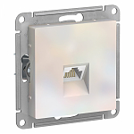 ATLASDESIGN РОЗЕТКА компьютерная RJ45, кат. 5Е, механизм, ЖЕМЧУГ