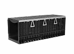 Лоток 300.339 h364 пластиковый HEAVY 300 с решеткой чугунной ячеистой Е-600 (в сборе)