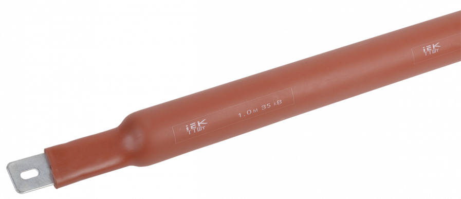 Термоусаживаемая трубка ТТШт 75/25 35 кВ 2,5:1 красная 1м IEK