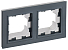 BRITE Рамка 2-мест. IP44 РУ-2-БрГ-44 граф. IEK