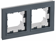 BRITE Рамка 2-мест. IP44 РУ-2-БрГ-44 граф. IEK