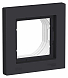 ATLASDESIGN AQUA 1-постовая РАМКА, IP44, КАРБОН