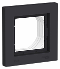 ATLASDESIGN AQUA 1-постовая РАМКА, IP44, КАРБОН