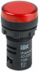 Лампа AD22DS(LED)матрица d22мм красный 230В IEK
