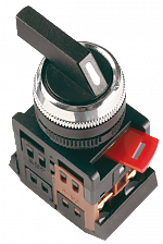 Переключатель АLСLR-22 черный 3 пол. I-O-II 1з+1р IEK