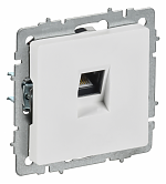 BRITE Розетка компьютерная RJ45 кат.5E РК10-БрАБ арктический белый IEK