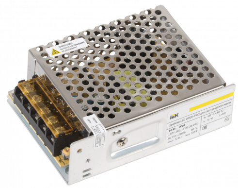 Драйвер LED ИПСН-PRO 60Вт 12 В блок - клеммы  IP20 IEK