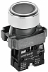 Кнопка LA167-BAF22 d=22мм 1р черная IEK