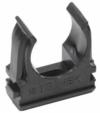ELASTA Держатель с защелкой CF16 черный (10шт/компл) IEK