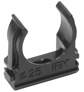 ELASTA Держатель с защелкой CF25 черный (10шт/компл) IEK