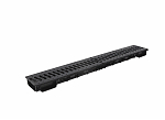 Лоток Ecoteck Lite 100. h56 с пластиковой решеткой (цв. черный) A15