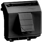 Компьютерная розетка RJ45 кат.6 (8P8C, Hyperline, Dual IDC: 110&Krone) Brava, черн., 2мод