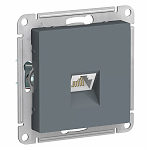 ATLASDESIGN РОЗЕТКА компьютерная RJ45, кат. 5Е, механизм, ГРИФЕЛЬ