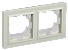 BRITE Рамка 2-мест. IP44 РУ-2-БрКр-44 беж. IEK