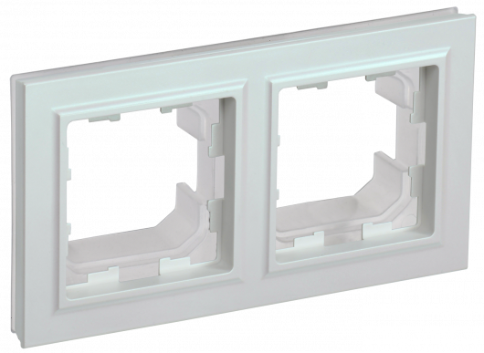 BRITE Рамка 2-мест. IP44 РУ-2-БрЖ-44 жемч. IEK
